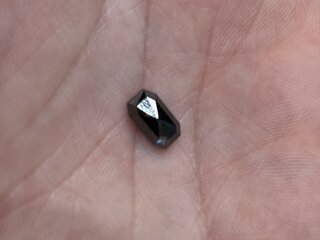 Diamant - 1.26 karaat echte natuurlijke zwarte diamant (gecertificeerd