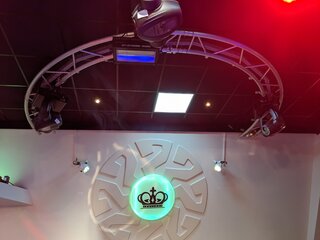 Half rond truss deel met 3x discoverlichting