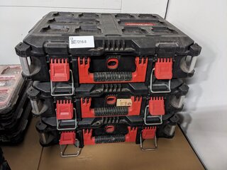 3x Gereedschap/materiaalbox Milwaukee
