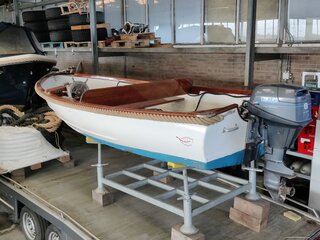 Houten sloep yamaha 8 pk
