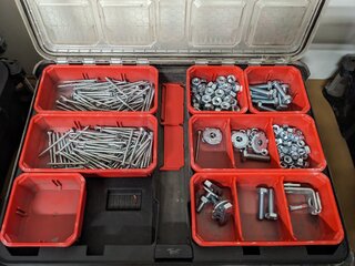 3x Gereedschap/materiaalbox Milwaukee