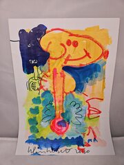 Peter Klashorst - Schilderij gesigneerd