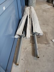 2x Parasol zwart