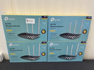 4x Wireless router TP-Link, AC750