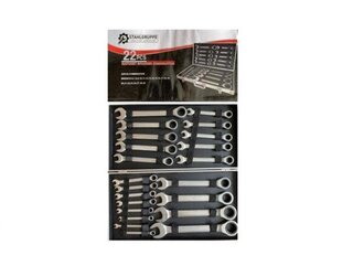 Steek en ringsleutel set Stahlgruppe, 22PCS