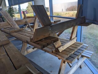2x Picknicktafel