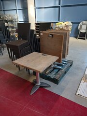 5x Terrastafel met 10x terras stoel