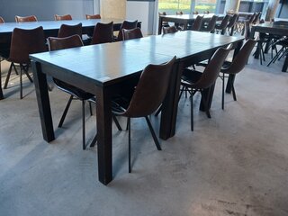 3x Restauranttafel met 6x stoel