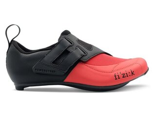 1 paar Fietsschoenen maat 42 Fizik, Road R4 Transr str, Zwart/Rood