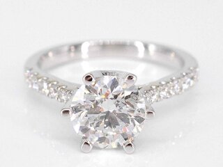 Witgouden ring met een diamant van 1.00 carat