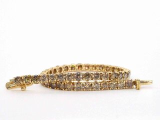 Gouden armband met diamanten 10.00 carat