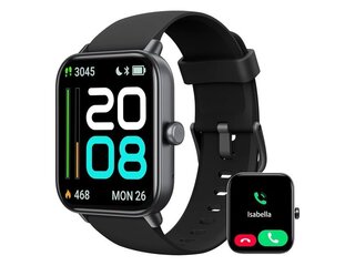 Aeac Dames Smartwatch met telefoonfunctie - 1,8 - IP68 Zwart