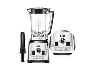 AMZCHEF 2-IN-1 blender Krachtige blender 2000 Watt Grijs/Zilver