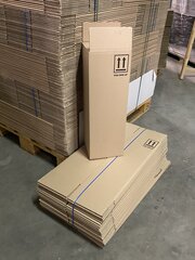 ca. 375x verzenddozen 20x20x60cm zware enkelgolf bruin