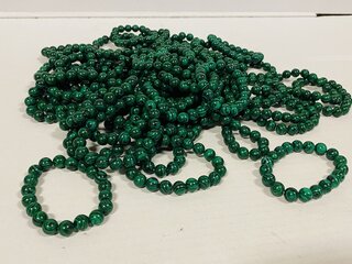 ca. 50x Kogelarmbanden groen Groen