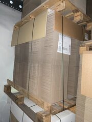 ca. 1400x stansdoos  brievenbus 292x222x21mm wit