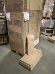 ca. 375x verzenddozen 20x20x60cm zware enkelgolf bruin