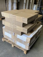 pallet diverse verzenddozen