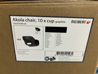 Ca. 30x Stoel Cup Allibert, Akola, graphite