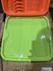 Ca. 23x Afwas Afdruiprek oranje en groen