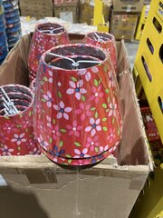 Ca. 650x Lampenkap blauwe en roze
