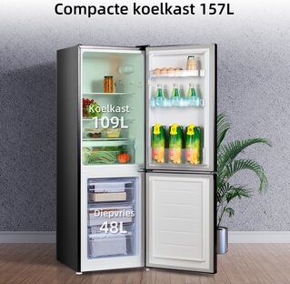 Koel-vriescombinatie 157 liter CHIQ, FBM157L42