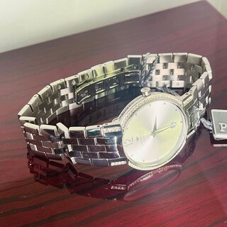Heren diamanten horloge - Pryngeps klassiek Zwitsers merk