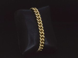 Gouden schakel armband