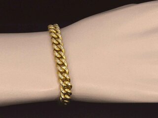 Gouden schakel armband