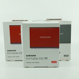 3x Externe SSD Samsung, Portable SSD T7 2TB