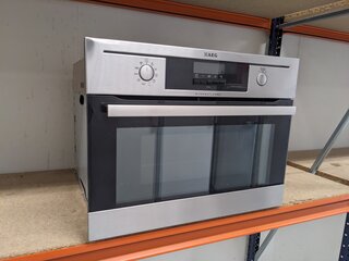 Inbouw combi magnatron DEMO AEG, KM4400021M, grijs / chroom