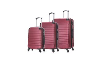 Reiskoffer set RoyaltyRolls, 3PCS, burgundy