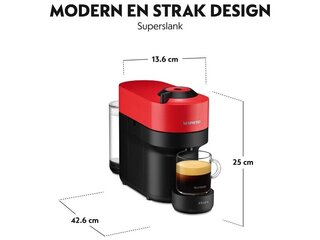 Krups Nespresso Vertuo POP XN9205 Koffiecupmachine  Spicy Red