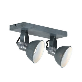 4x Plafondspot Brooklyn 1534GR Grijs inclusief GU10 lichtbronnen Stein