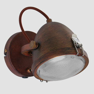 4x Wandlamp Paco 1311B Bruin inclusief lichtbronnen Mexlite, Bruin, 20
