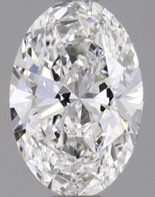 Diamant - 1.00 carat Ovaal geslepen diamant (gecertificeerd)
