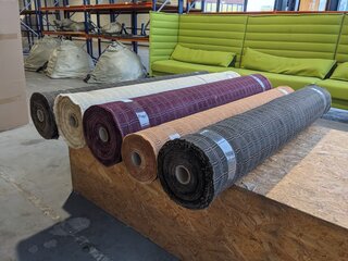 5x Rol meubelstof Jacquard