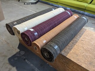 5x Rol meubelstof Jacquard