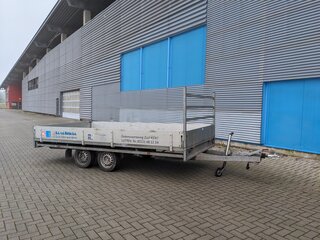 ( LOCATIE GRONINGEN ) Tandemas aanhangwagen met oprijplaten, Hulco, M1