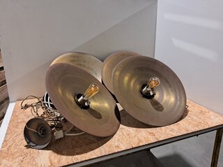 4x Hanglamp diskvormig