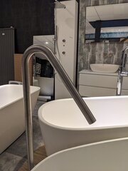 Vrijstaande baduitloop Xenz, Duero, rvs geborsteld