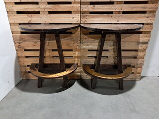 2x Bar tafel, Bruin