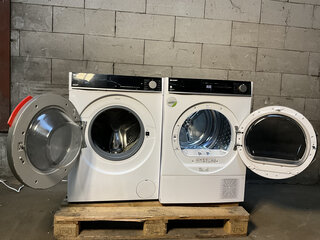 2x Wasmachine Sharp , KD-NHH9S8GW3-BX & ESNFL814CWDABX , Wit