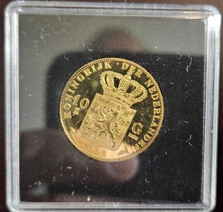 Gouden munt - 10 Gulden - Wilhelmina 1893, geel