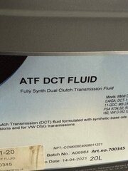 jerrycan ATF vloeistof 20 liter 77 Lubricants, DCT fluid