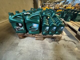 9x diverse olie 5 liter en 12x 1 liter Eurol