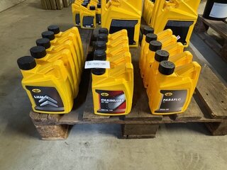 Ca. 15x diverse olie 1 liter Kroon Oil