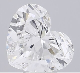 Diamant - 4.05 carat Hart vorm geslepen diamant (gecertificeerd)