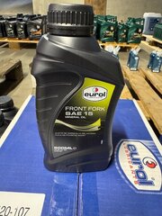 Ca. 17x voorvork olie 1 liter Eurol, SAE 15