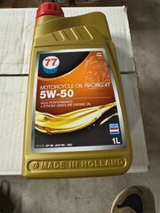 Ca. 12x racing olie 1 liter 4T 77 Lubricants, 5W-50